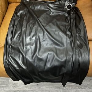 Black Pleather skirt